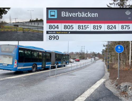 Nu stannar bussen vid Bäverbäcken igen