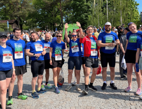 Elever från Tyresö gymnasium sprang Stockholm Marathon med EU-kommissionen